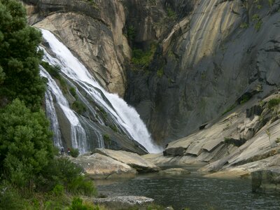 Waterfall rocks river photo