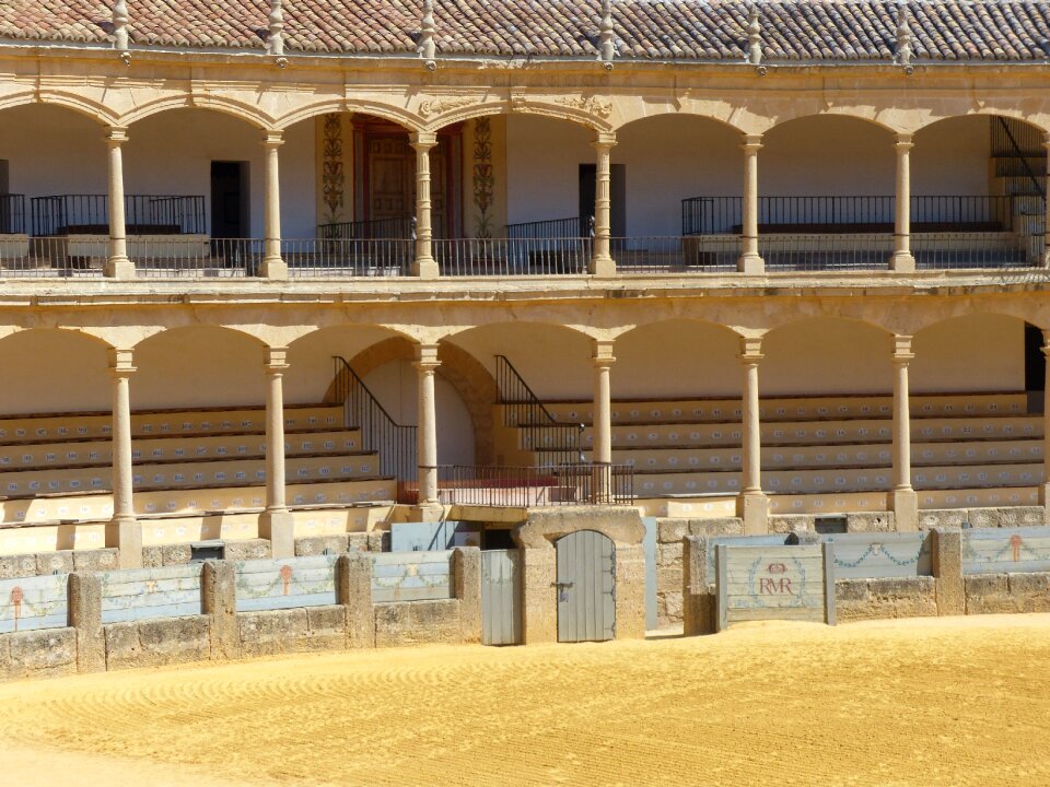 Ronda bull fighting grandstand photo