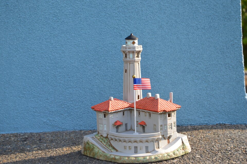Lighthouse blue welcome