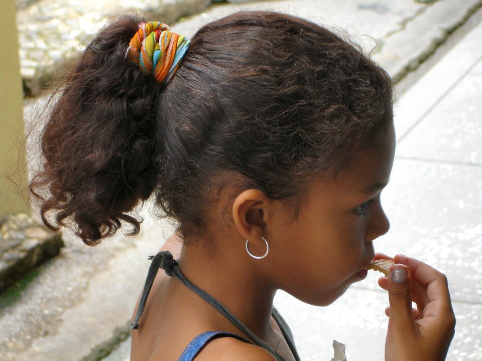 Profile ponytail cute