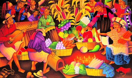 Art naive san juan la laguna