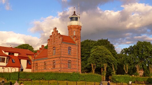 Lighthouse clouds sky