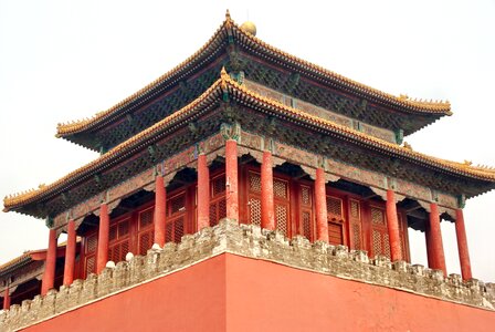 Palace forbidden city pavilion photo