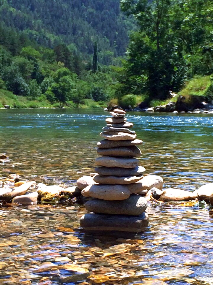 Valley gorge stone tower