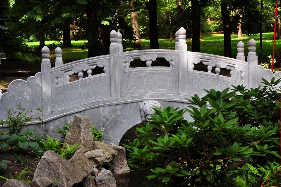 Bridge chinese garden park łazienkowski