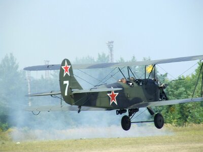 Po-2 fighter jet aerobatic flights