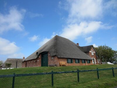 Hof nordfriesland thatched roof