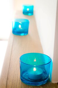 Candles the flame wax