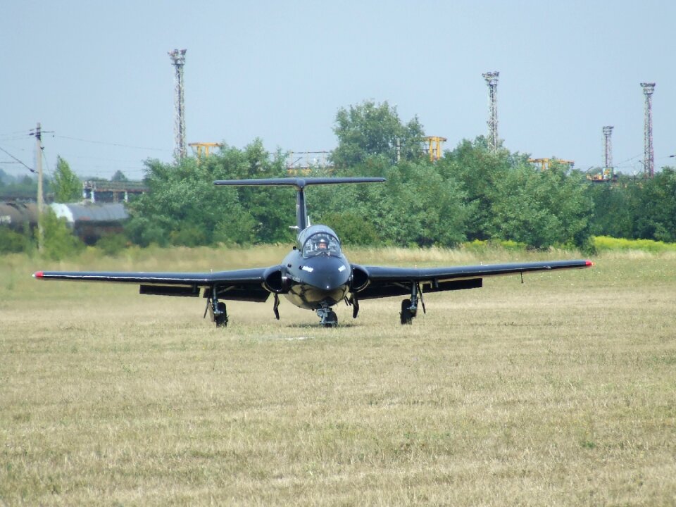 Airport fighter jet l-29 delfin