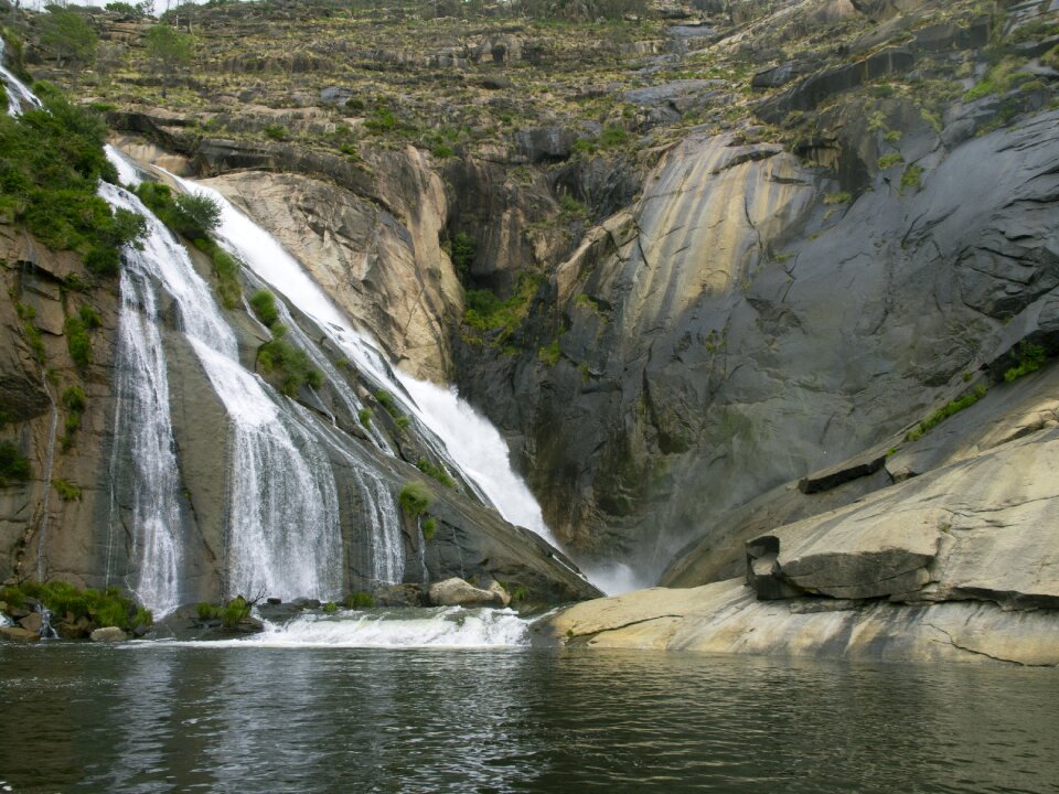 Waterfall river landscape