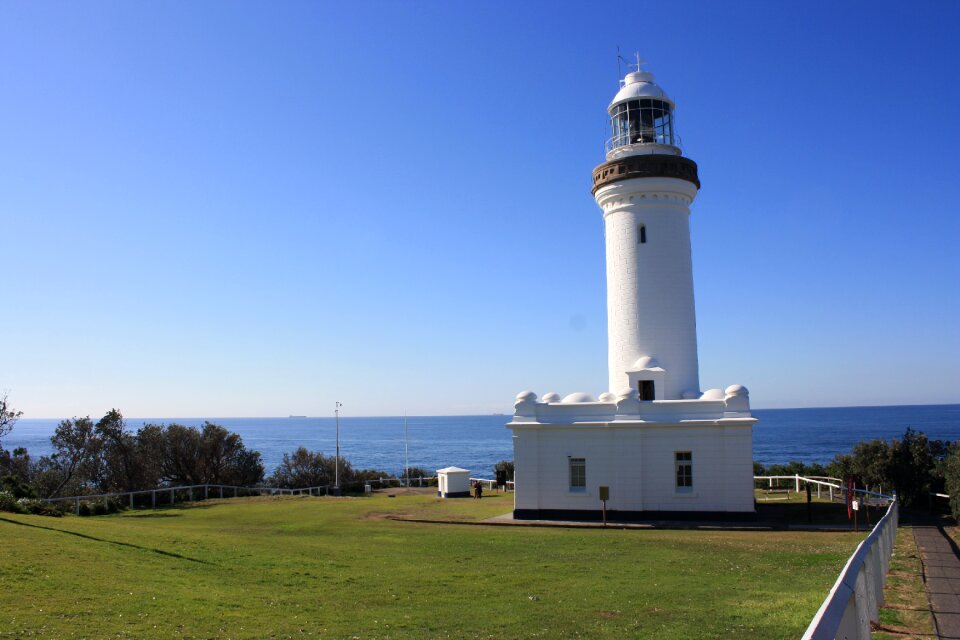 Coast light-house beach