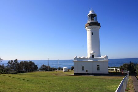 Coast light-house beach photo