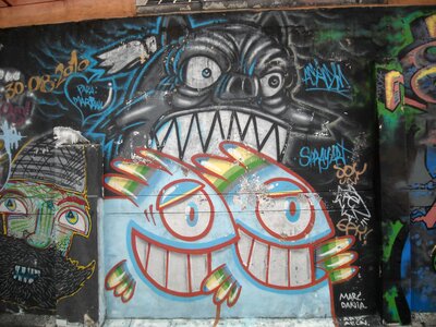 Bogota colombia graffiti