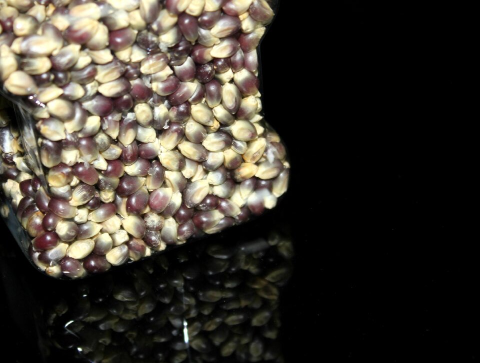 Blue pop corn gourmet