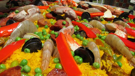 Seafood spanish food delicious photo