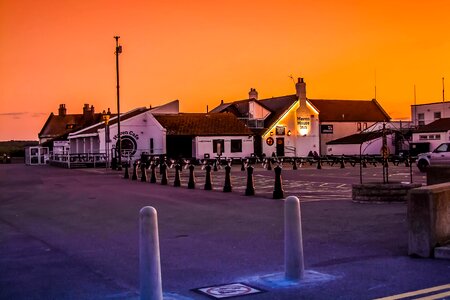 Christchurch sunset port