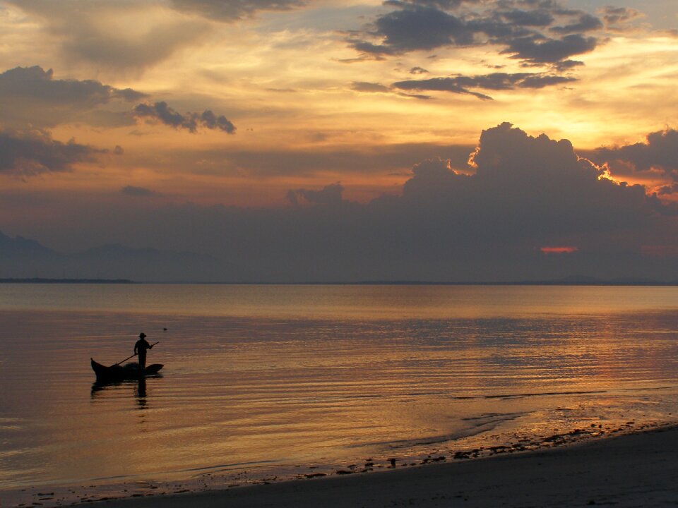 Water landscape canoe