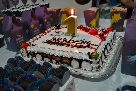 Birthday cake food