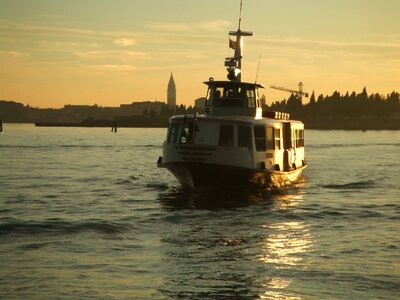 Boat sea landscape