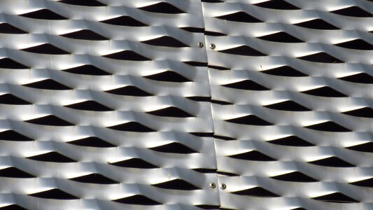 Shiny gloss steel grid photo