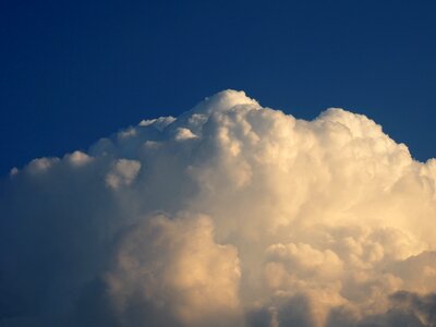 Cloud cumulus clouds blue