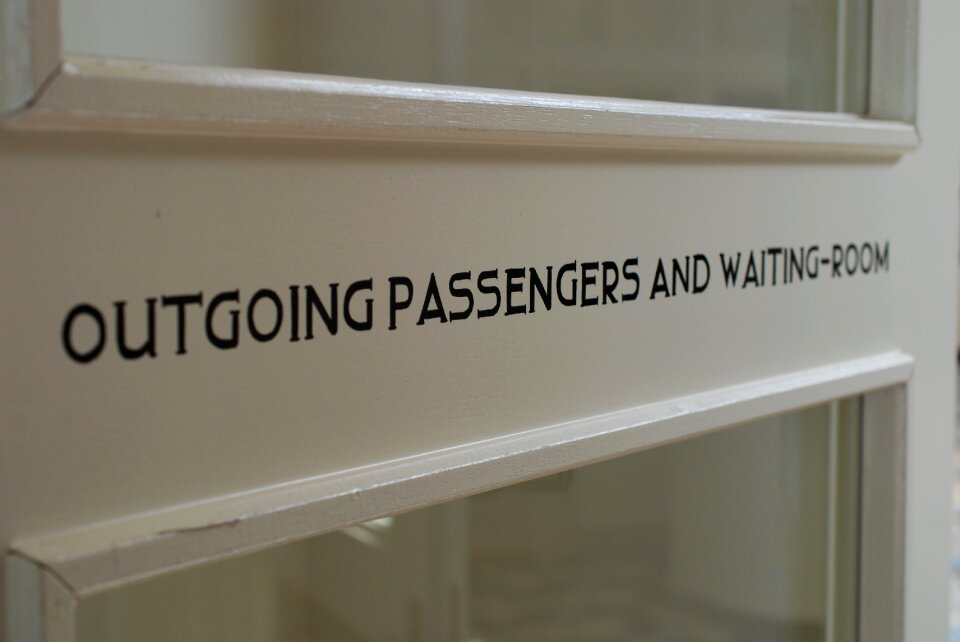Airport door passengers