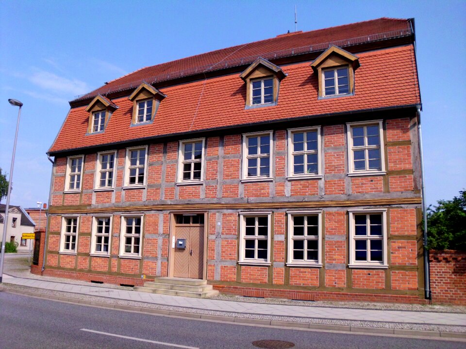 Building house front