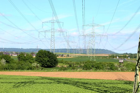 Power poles landscape electricity