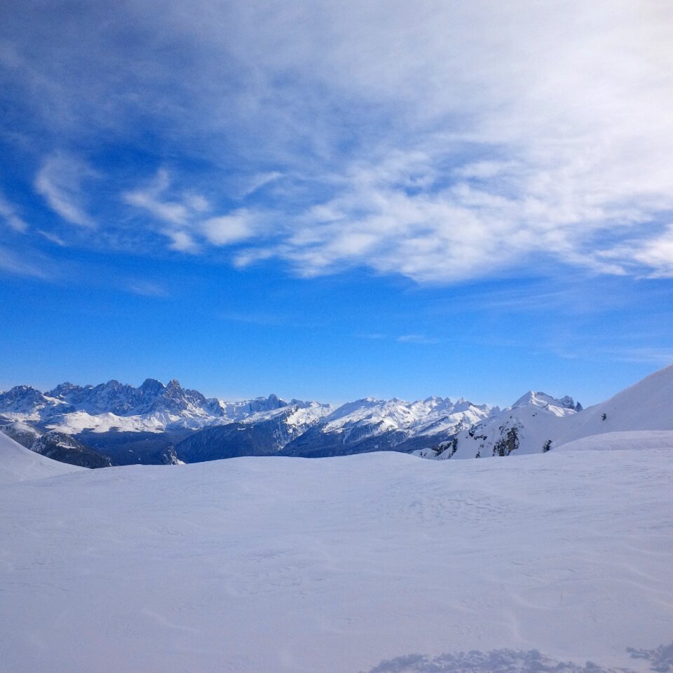 Mountains snowfall ter
