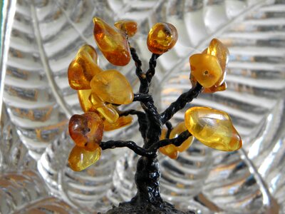 Tree amber decorative