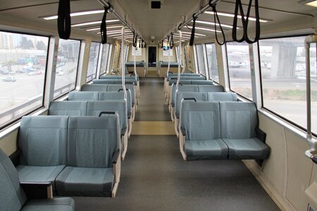 Train transit seating photo