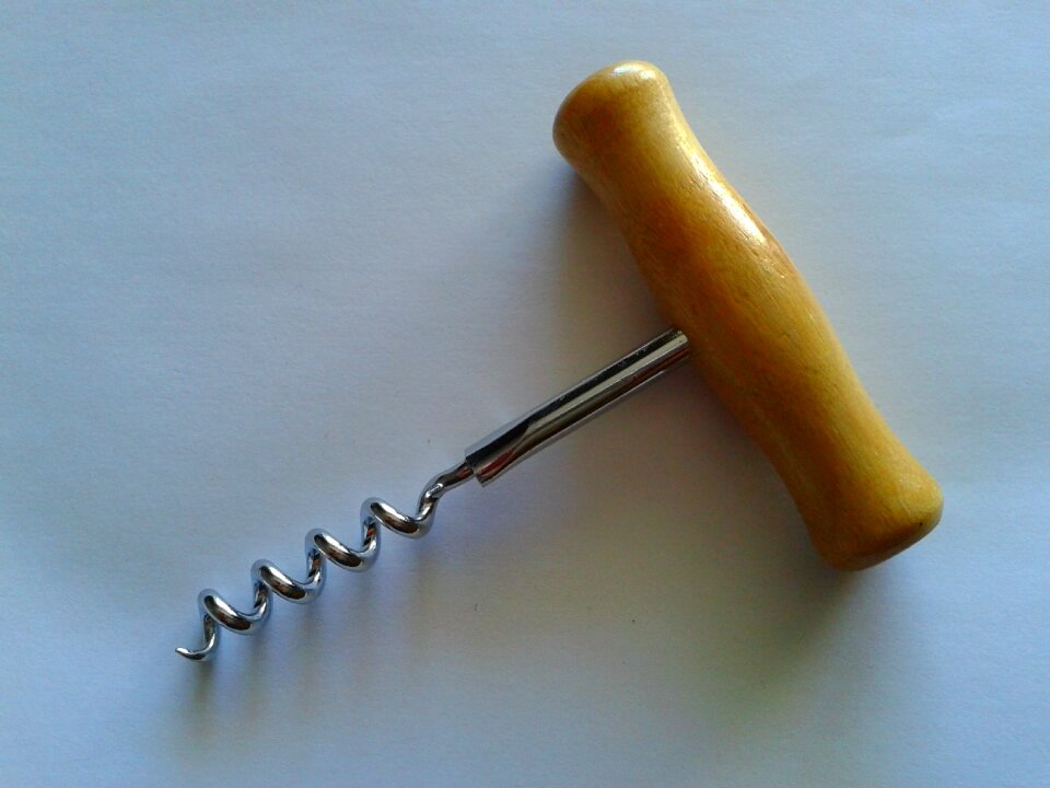 Corkscrew bottle opener wine