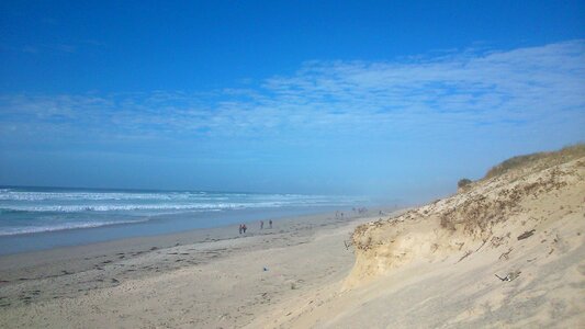 Beach sky mist