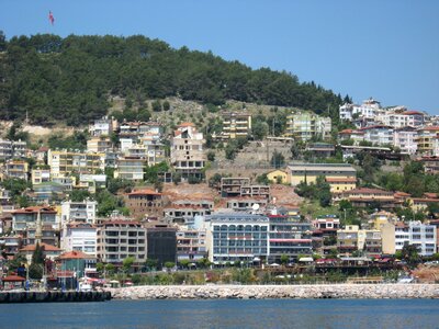 Sea view landscape mountain photo