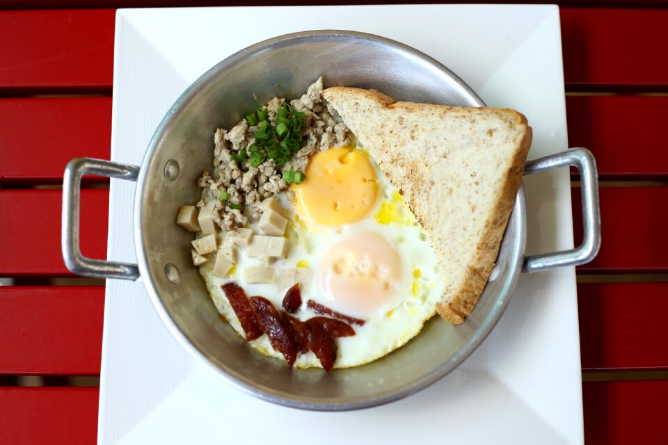 Egg dish food when morning