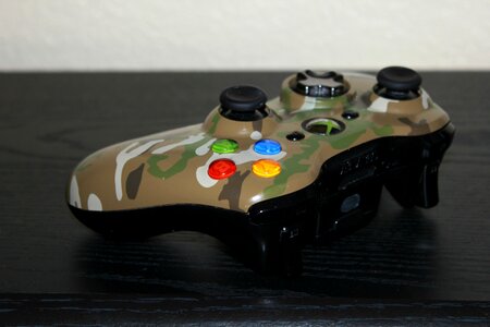 Videogame controller camouflage photo
