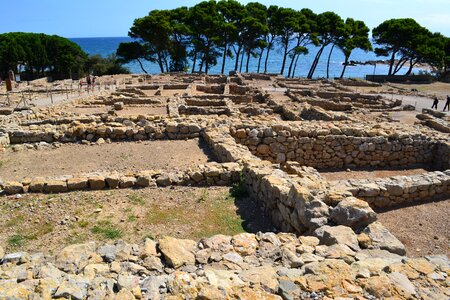Costa brava ancient city mediterranean photo