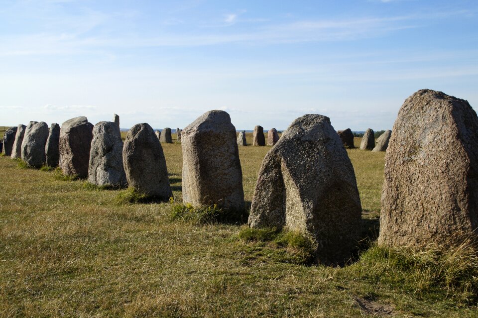 Viking stone setting religion