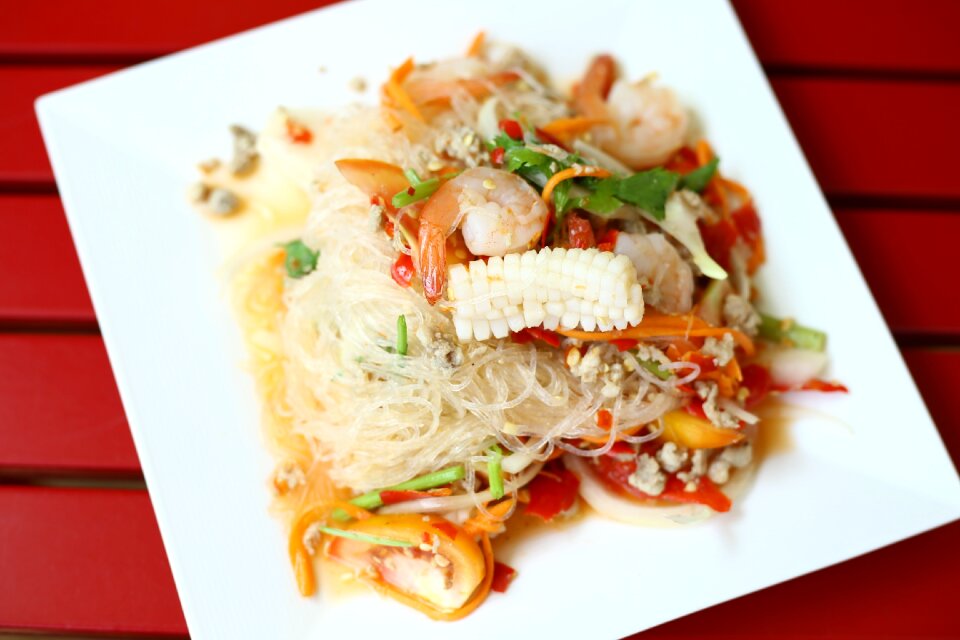 Vermicelli salad food savory
