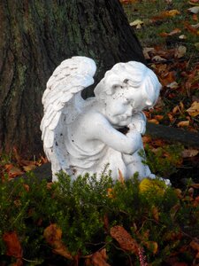 Cemetery autumn mourning