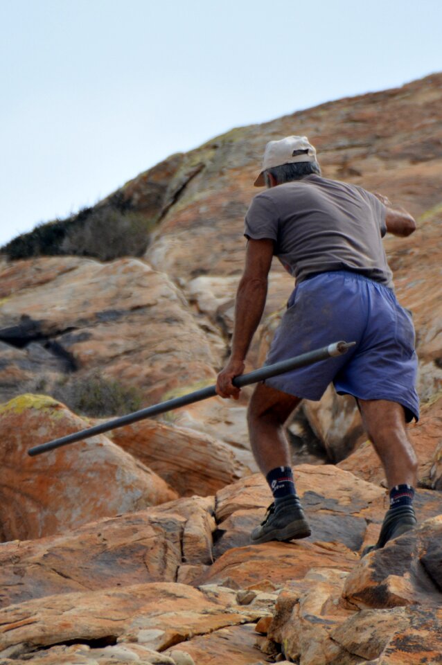 Climbing people goatherd