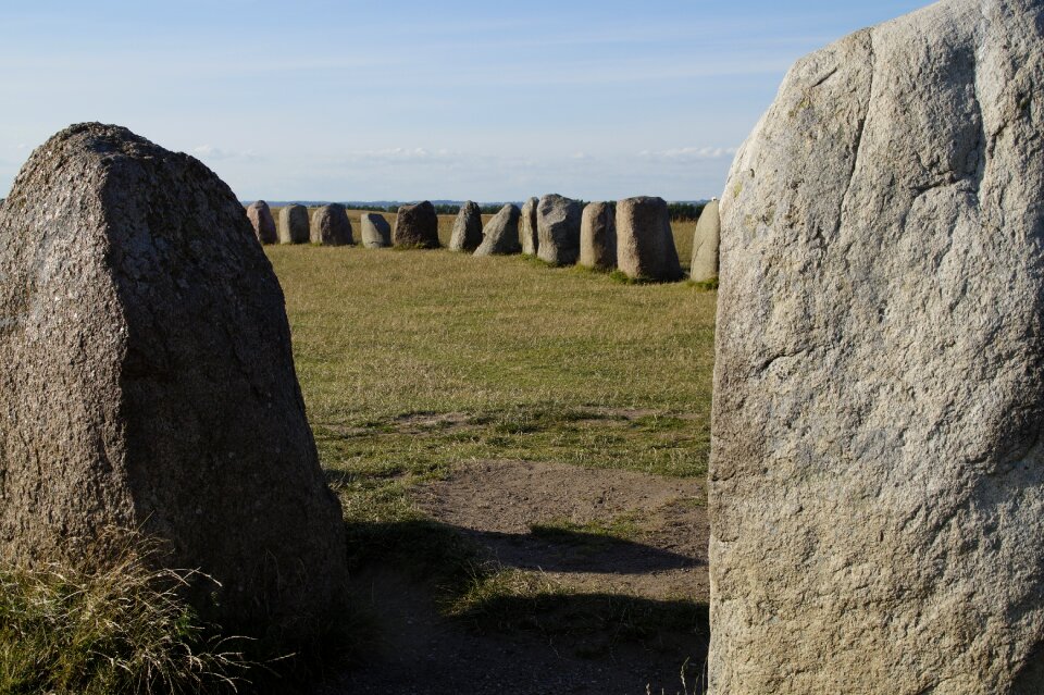 Viking stone setting religion