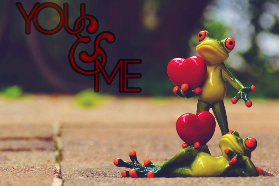 Greeting card valentine's day pose