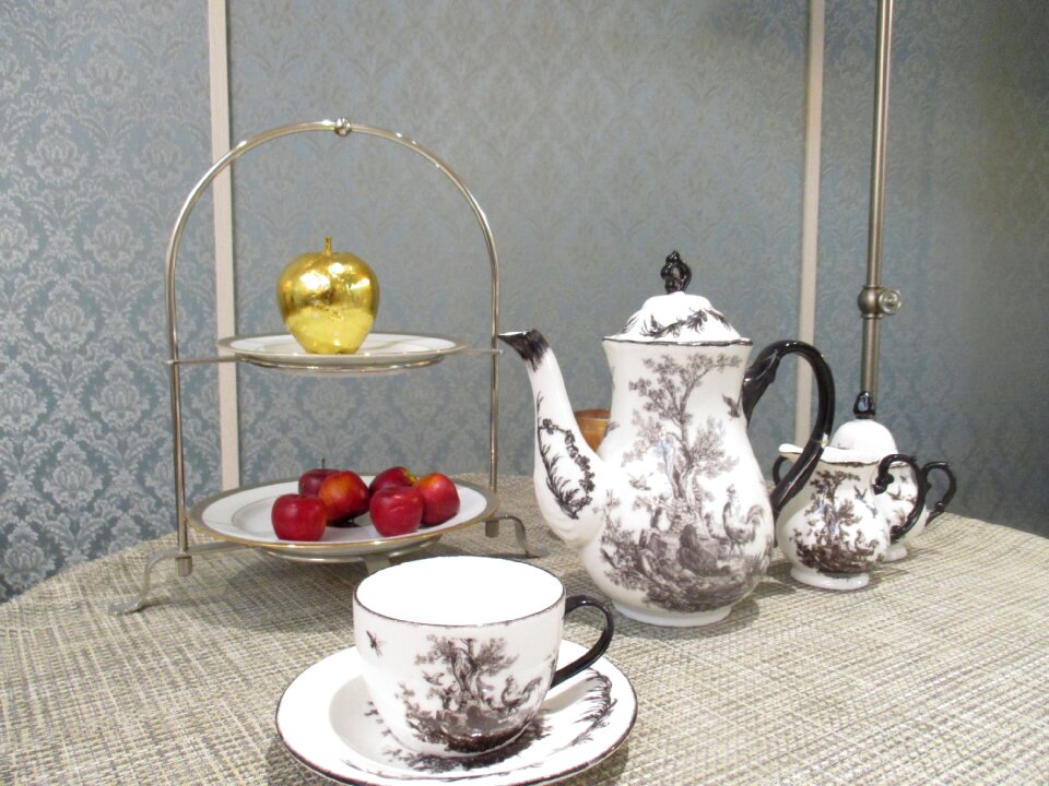 Snack tea time teapot photo