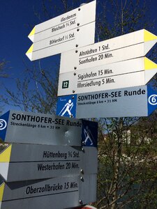 Hiking trails signs directory