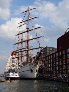 Sailing boat amsterdam netherlands photo