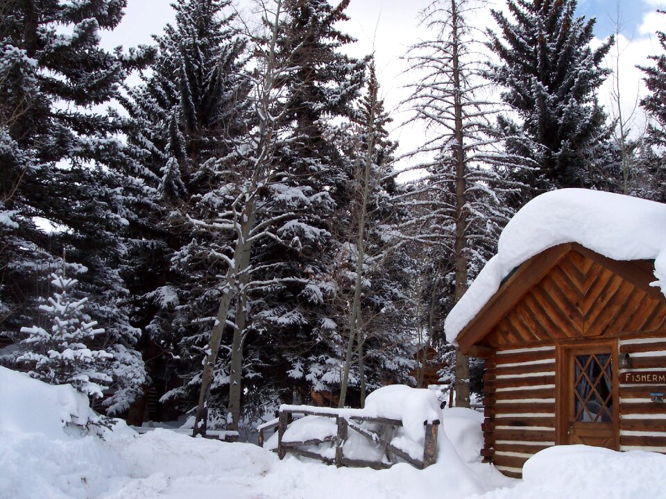 Cabin colorado winter