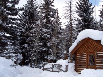 Cabin colorado winter