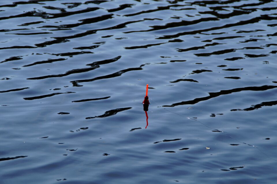 Angler fishing peaceful