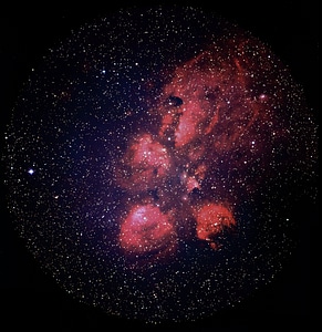 Bear claw nebula emission nebula constellation skorpion photo